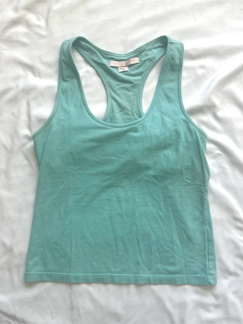 Victoria's Secret Aqua Racerback Tank Top